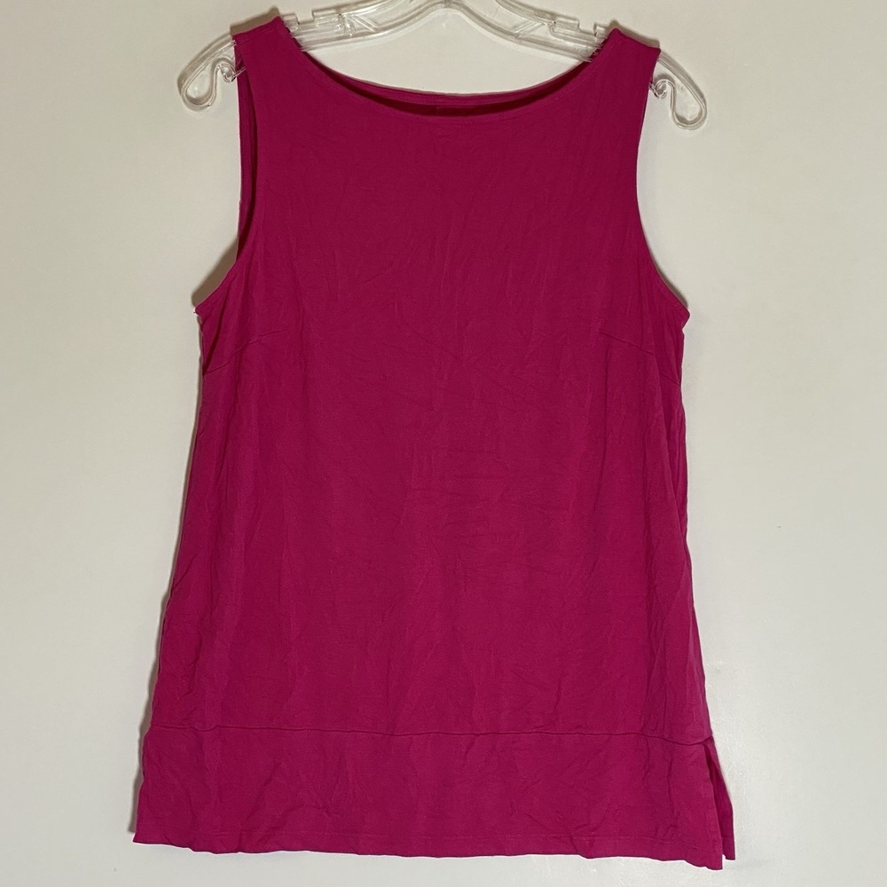 Kim Rogers Tank Womens Small Pink Top Y2K Holiday Sleeveless Classic Casual S